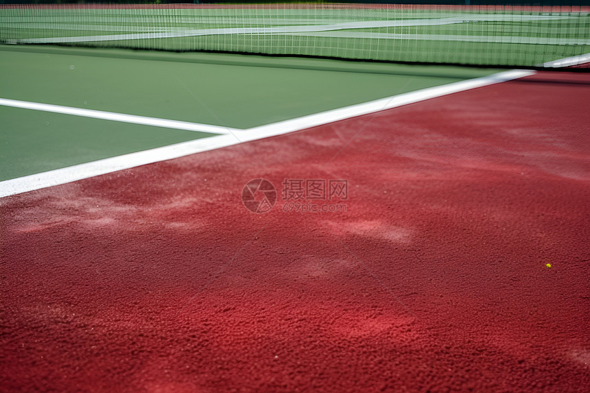 户外运动健身的网球场图片