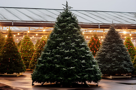 巨型圣诞树背景图片