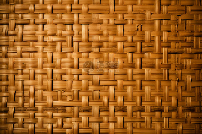 粗糙纹路的竹筐背景图片