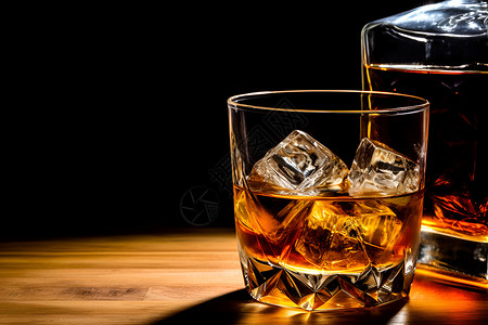 酒香四溢的威士忌背景图片