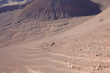 壮观的火山口景观背景图片