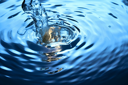 水面飞溅的水滴背景图片