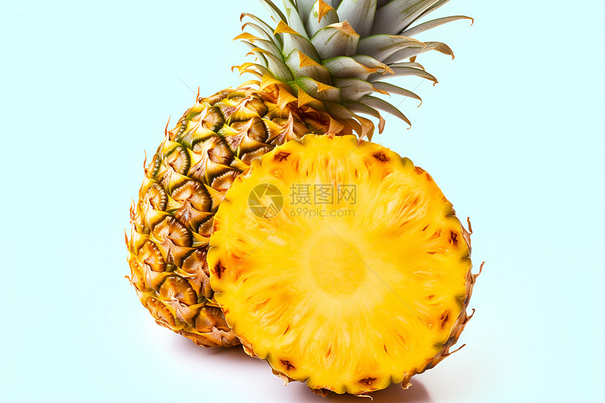 新鲜可口的菠萝图片