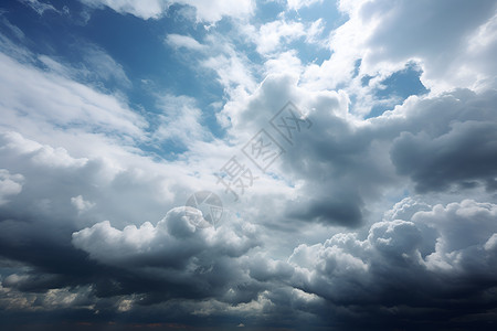 多云天空自然积云高清图片