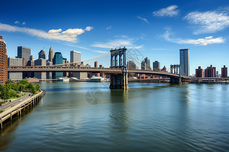 城市的大桥背景图片