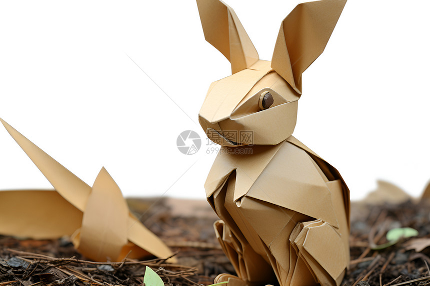 可爱的折叠兔子图片