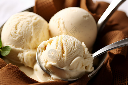 美味的冰淇淋背景图片