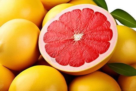 酸甜可口的柚子背景图片