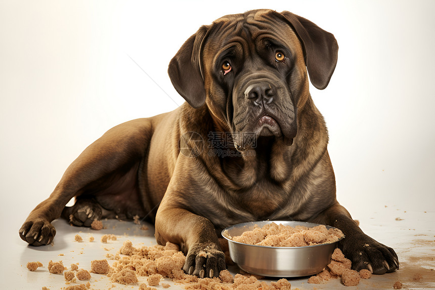 吃饭的狗图片