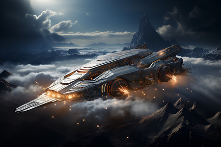 星际战舰穿越星云高清图片