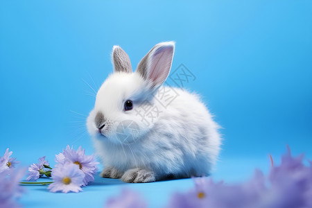 兔子捣药可爱的动物兔子背景