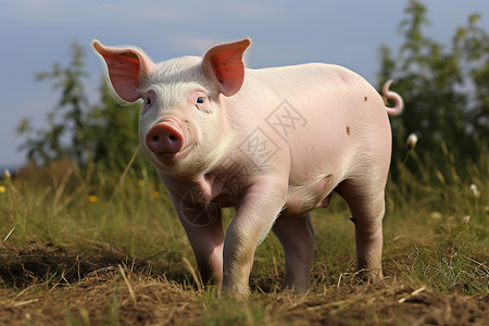田野中的小猪高清图片