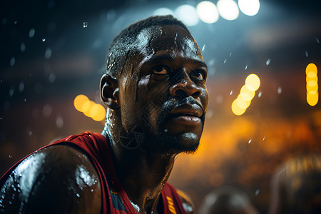 篮球场上的男子背景图片