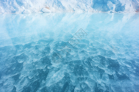 冰封的蔚蓝奇观背景图片