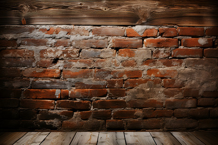 老旧复古的砖墙背景图片