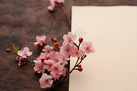 桌面上漂亮的粉色桃花背景图片