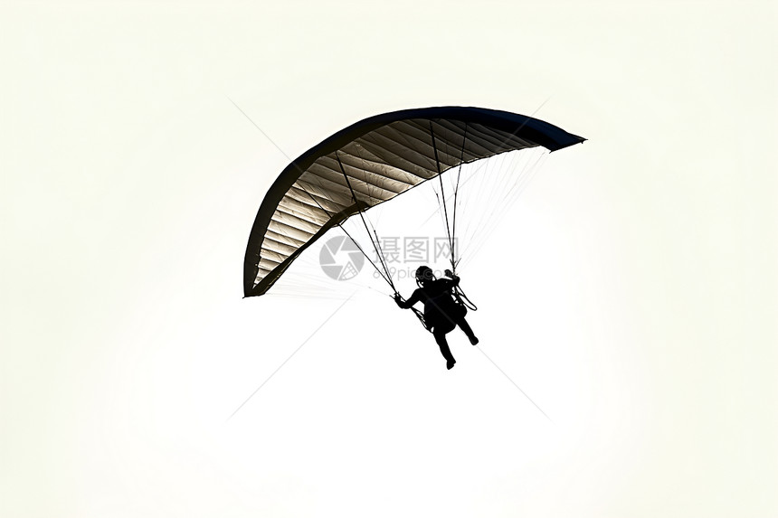 降落伞在空中图片