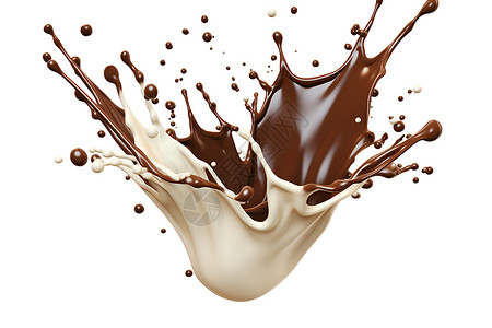 飞溅巧克力巧克力之波设计图片