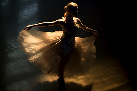 舞蹈裙子优雅的芭蕾舞背景