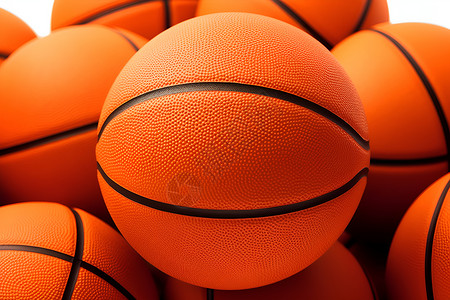 球体素材堆积的篮球背景