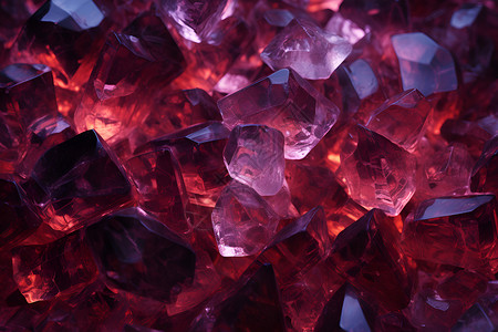 冰冻的紫红水晶背景图片