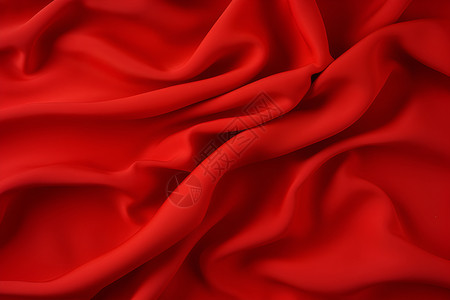 红色海浪纹织物背景图片