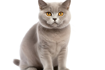 眼神锐利的英国短毛猫背景图片