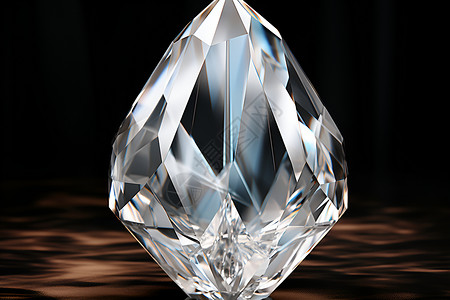 镜面反射的钻石背景图片