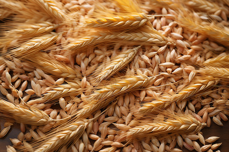 麦子上的麦穗图片素材
