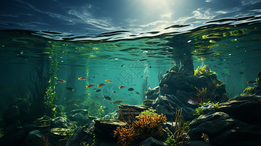 海洋保护之旅背景图片