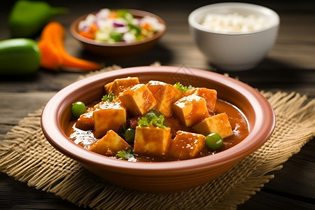 美味的豆腐背景图片