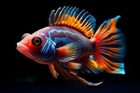 海底世界的热带鱼背景图片