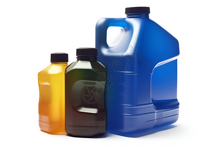 机油素材塑料瓶组合装背景