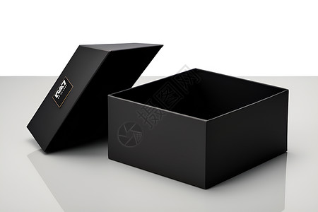 简约的黑色盒子背景图片