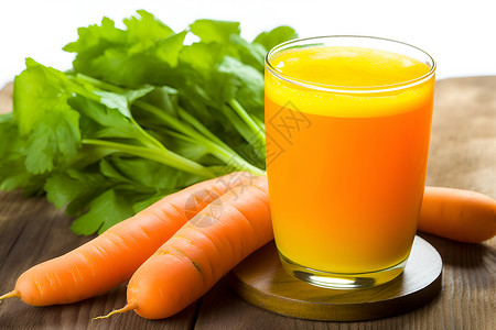 健康的胡萝卜汁背景图片