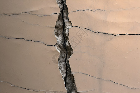 墙上的裂缝背景图片