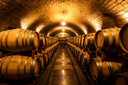 地下酒窖葡萄发酵高清图片