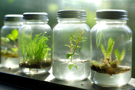 水培植物实验背景图片