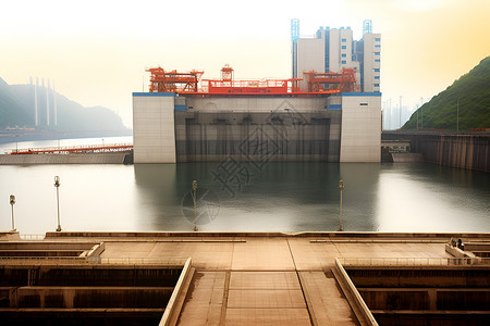 水利大坝建筑背景图片