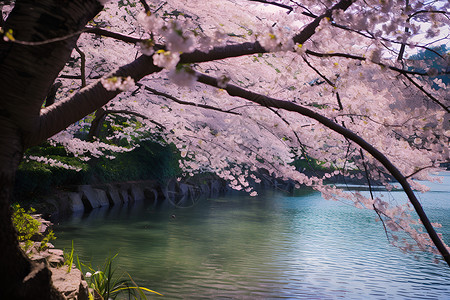 樱花美景背景图片