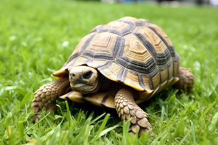 草地上的乌龟背景图片