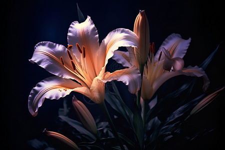 梦幻之美的花朵背景图片