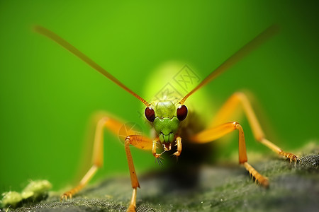 绿色的蟋蟀背景图片