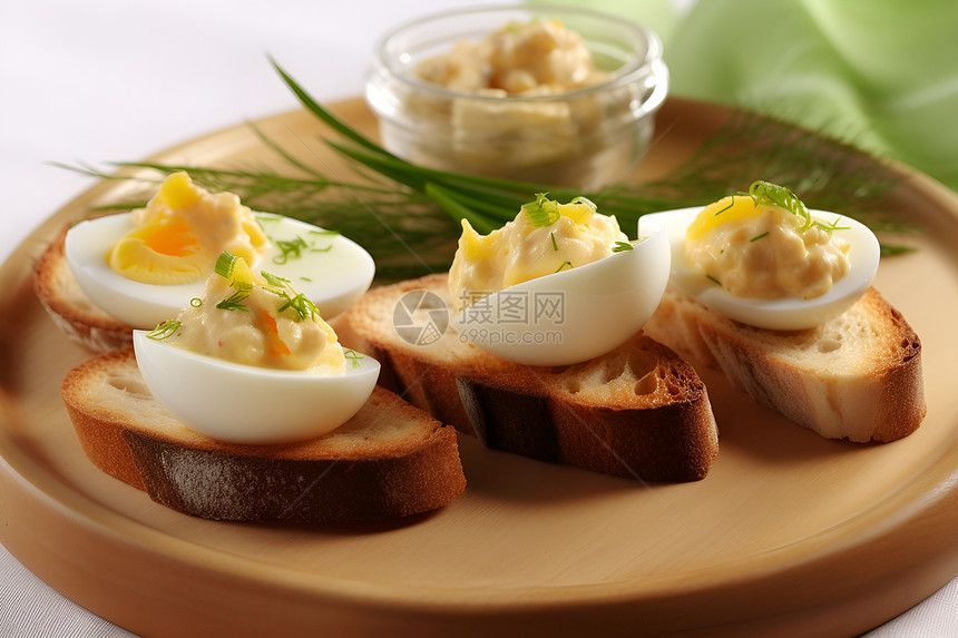 蛋与面包图片