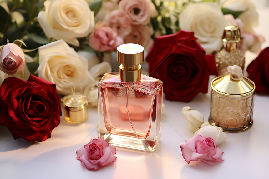 玫瑰香味香水图片