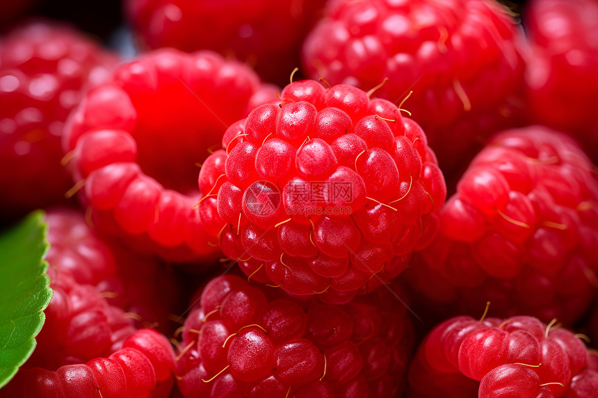 可口健康的树莓图片