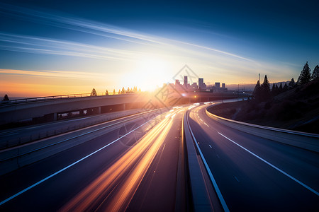 天空公路高速公路背景