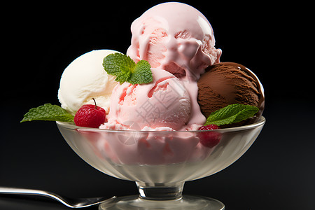 甜蜜的冰淇淋背景图片