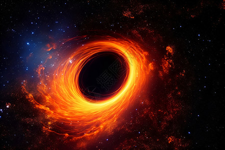 绚丽的宇宙漩涡黑洞背景图片