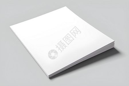 小册子素材空白的白纸放在桌上背景